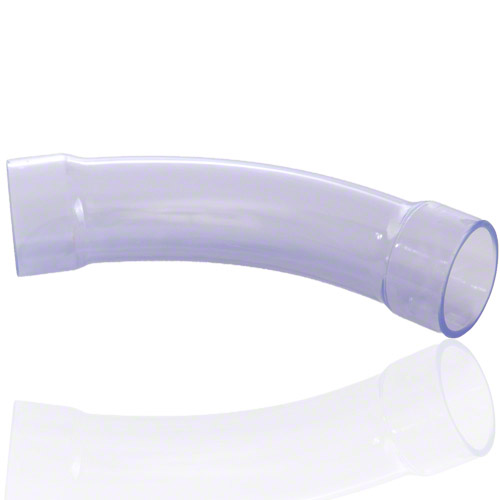 PVC U Transparent Bogen 11&deg; 