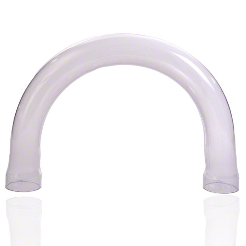 PVC U Transparent Bogen 180&deg; 